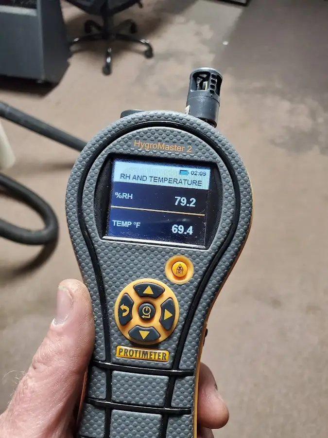 Moisture meter humidity assessment for Fire & Smoke Damage Restoration in Randallstown
